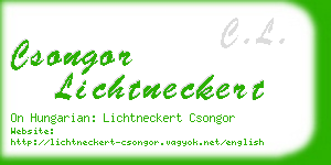 csongor lichtneckert business card